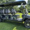 2024 Evolution D5 Maverick 6 Gray Forward Facing 6 Passenger Lifted Electric Used Golf Cart — Extended Range Lithium — Street Legal - Image 2